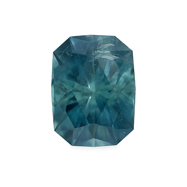 Ethical Jewellery & Engagement Rings Toronto - 0.56 ct Peacock Blue Octagonal Elongated Modified Brilliant AKARA Montana Sapphire - FTJCo Fine Jewellery & Goldsmiths