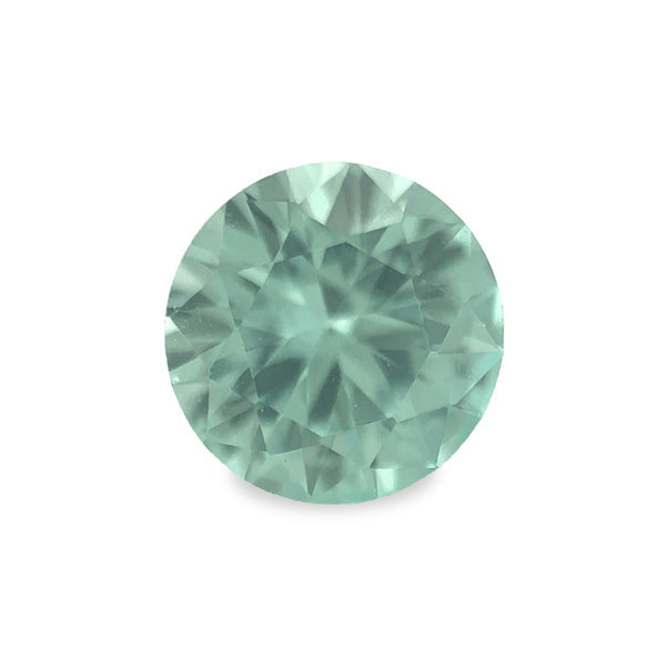 Ethical Jewellery & Engagement Rings Toronto - 0.57 ct Seafoam Round Mixed Cut Lab Grown Sapphire - FTJCo Fine Jewellery & Goldsmiths