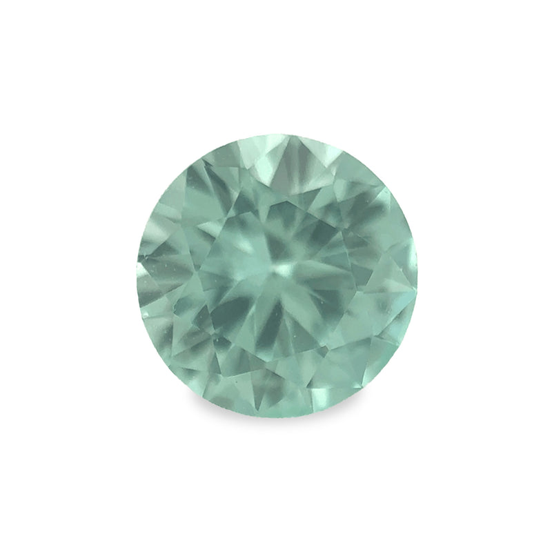 Ethical Jewellery & Engagement Rings Toronto - 0.57 ct Seafoam Round Mixed Cut Lab Grown Sapphire - FTJCo Fine Jewellery & Goldsmiths