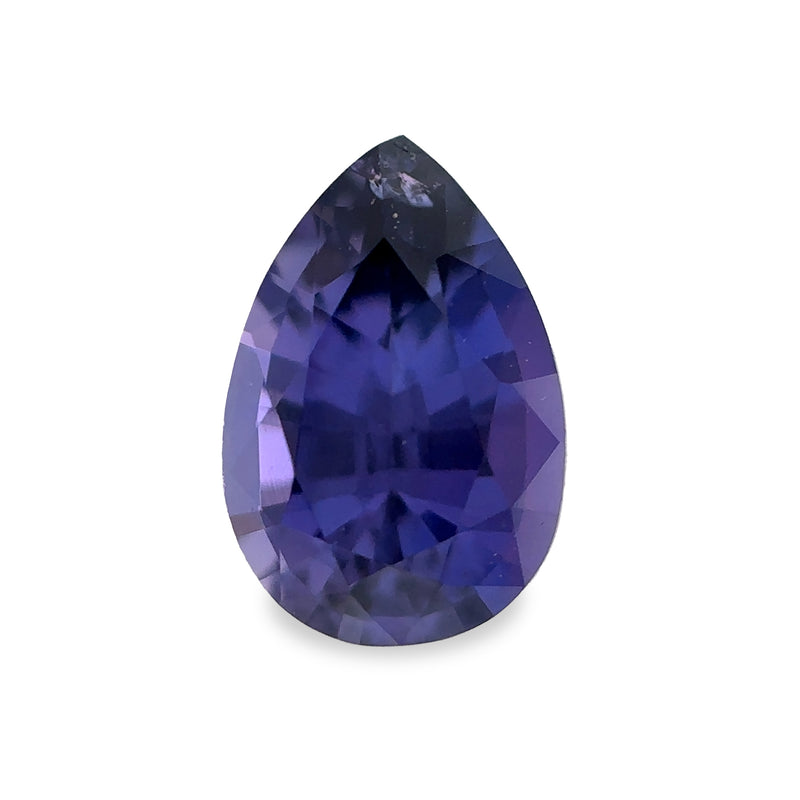 0.60 ct Intense Purple Pear Mixed Cut AKARA Sri Lanka Sapphire