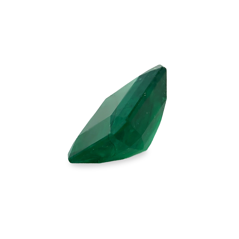 Ethical Jewellery & Engagement Rings Toronto - 0.61 ct Deep Green Cut Corner Square Step Cut AKARA Modern Vintage Emerald - FTJCo Fine Jewellery & Goldsmiths
