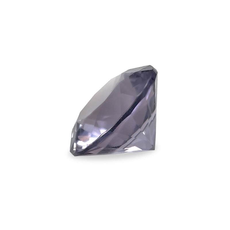 0.70 ct Grey Violet Round Brilliant AKARA Sri Lanka Spinel