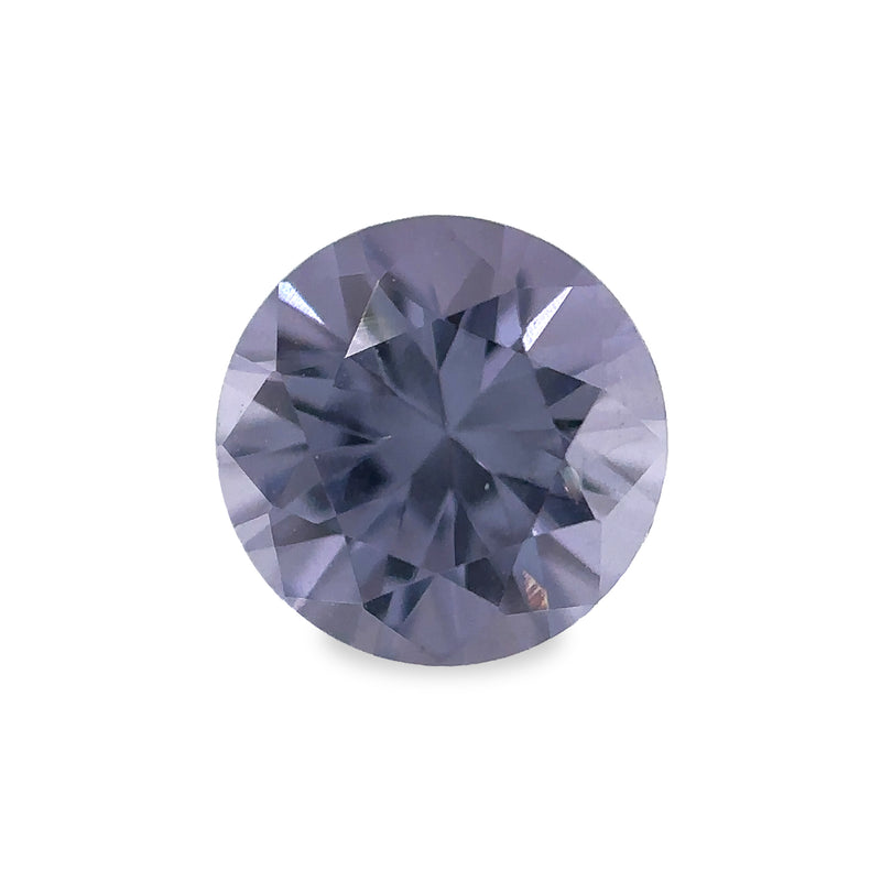 0.70 ct Grey Violet Round Brilliant AKARA Sri Lanka Spinel