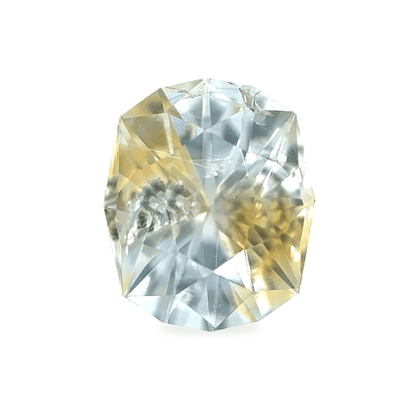 Ethical Jewellery & Engagement Rings Toronto - 0.78 ct Yellow White Bicolour Elongated Dodecahedron Brilliant AKARA Montana Sapphire - FTJCo Fine Jewellery & Goldsmiths