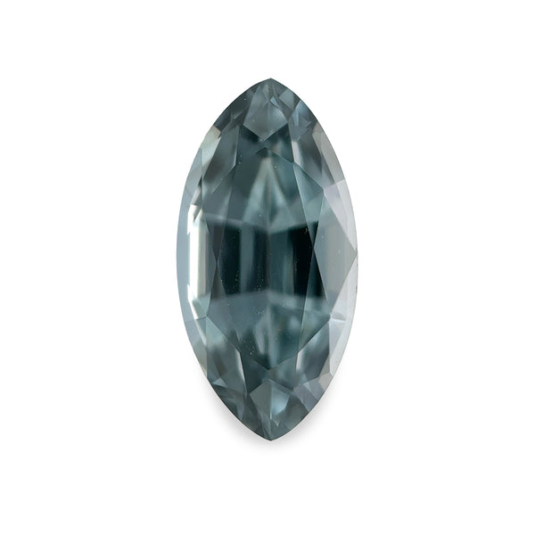 0.79 ct Teal Grey Marquise Mixed Cut AKARA Sri Lanka Spinel