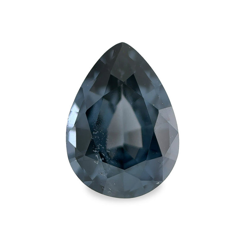 0.83 ct Stormy Blue Pear Mixed Cut Sri Lanka Spinel