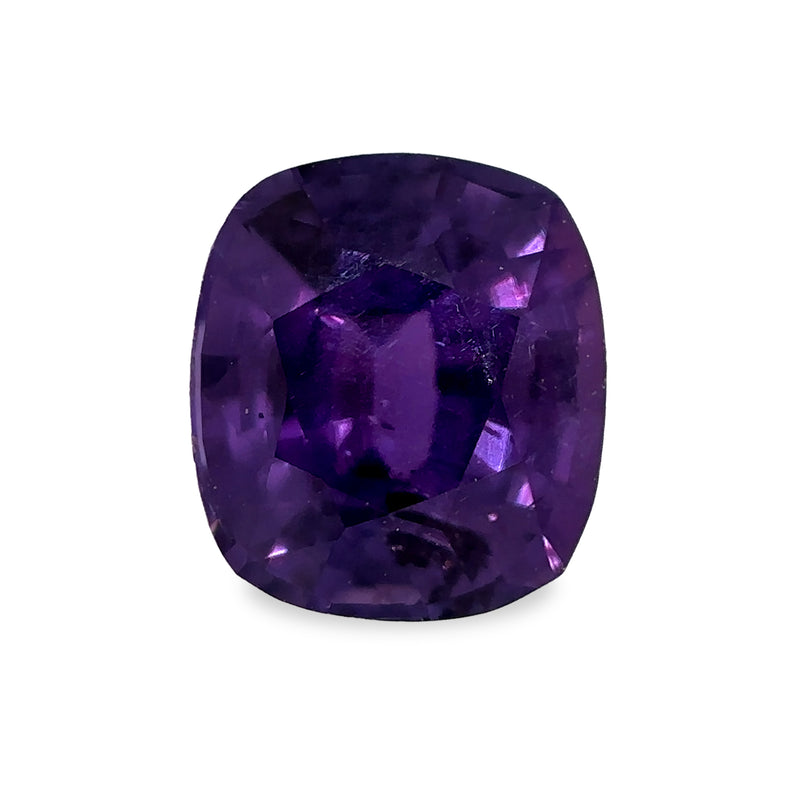 0.92 ct Intense Purple Cushion Mixed Cut AKARA Sri Lanka Sapphire