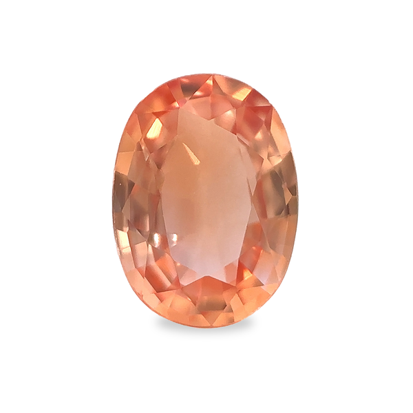 0.95 ct Padparadscha (Peachy) Oval Cut AKARA Mined Sapphire