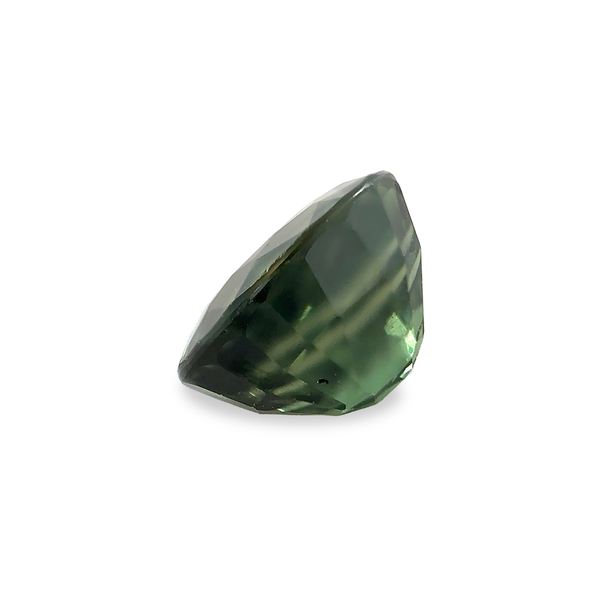 0.97 ct Forest Green Oval Mixed Cut AKARA Modern Vintage Sapphire