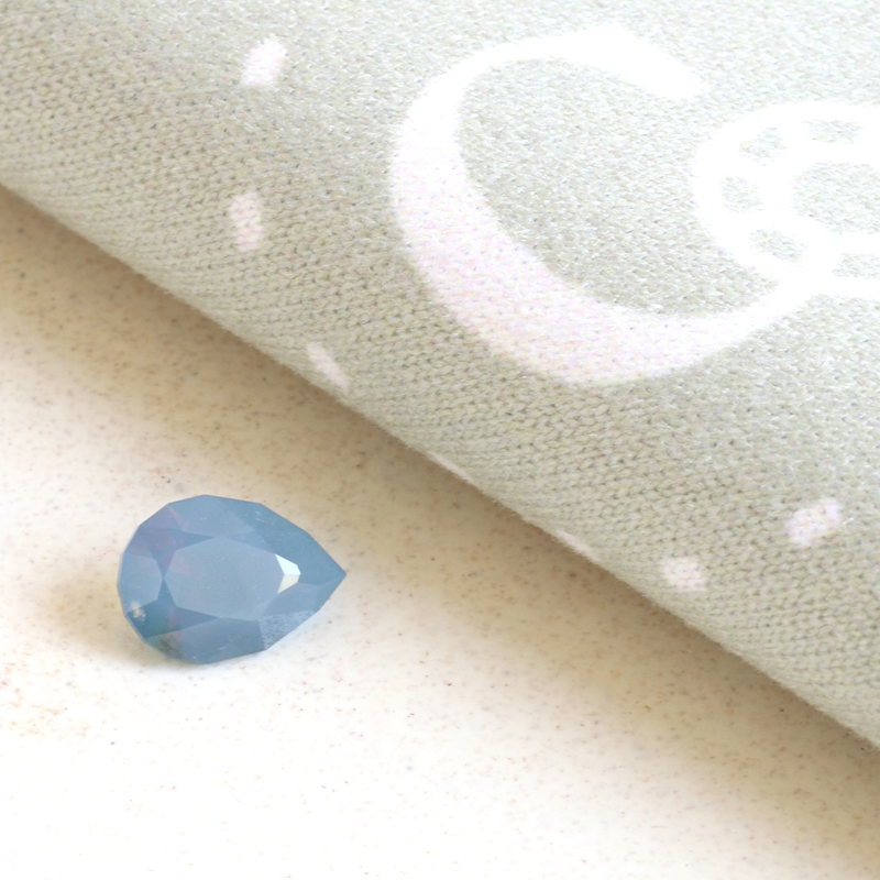 0.97 ct Galaxy Wisp Blue Pear Modified Brilliant AKARA Nigerian Sapphire