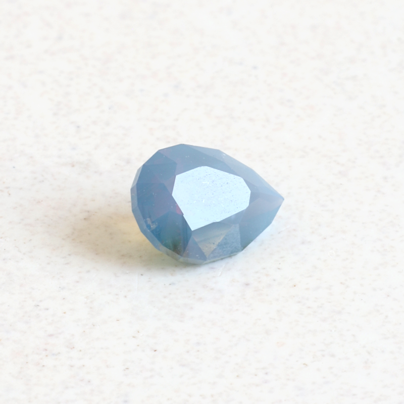 0.97 ct Galaxy Wisp Blue Pear Modified Brilliant AKARA Nigerian Sapphire