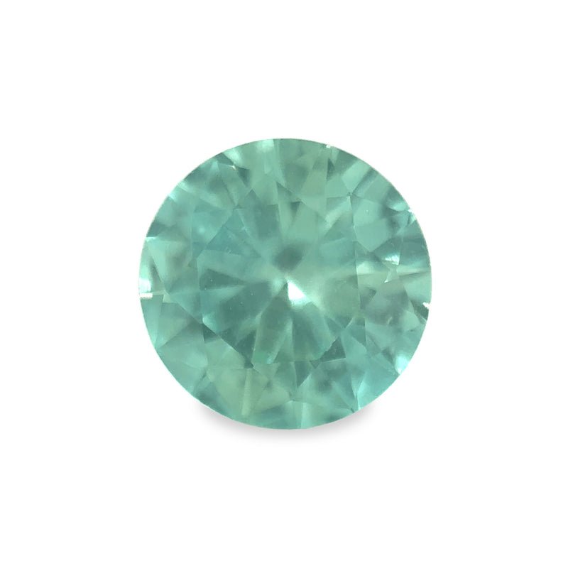 Ethical Jewellery & Engagement Rings Toronto - 0.97 ct Seafoam Teal Round Mixed Cut Lab Grown Sapphire - FTJCo Fine Jewellery & Goldsmiths