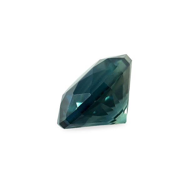 Ethical Jewellery & Engagement Rings Toronto - 0.97 ct Teal Green Round Modified Brilliant AKARA Nigerian Sapphire - FTJCo Fine Jewellery & Goldsmiths