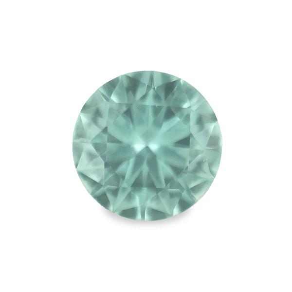Ethical Jewellery & Engagement Rings Toronto - 0.98 ct Seafoam Blue-Green Round Mixed Cut Lab Grown Sapphire - FTJCo Fine Jewellery & Goldsmiths