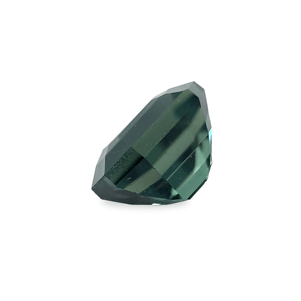 Ethical Jewellery & Engagement Rings Toronto - 0.99 ct Velvet Green Emerald Cut AKARA Nigerian Sapphire - FTJCo Fine Jewellery & Goldsmiths
