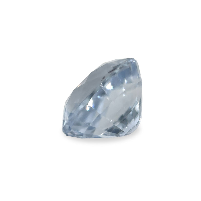 1.02 ct Light Grey Blue Oval Mixed Cut AKARA Sri Lanka Sapphire