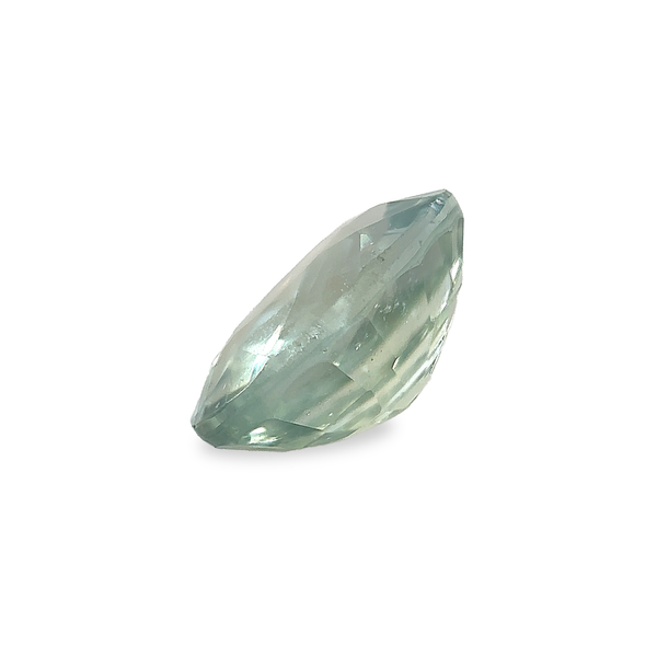 1.03 ct Seafoam Green Oval Mixed Cut Mined Sapphire