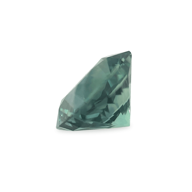 Ethical Jewellery & Engagement Rings Toronto - 1.05 ct Deep Ocean Green Square Cushion Modified Brilliant AKARA Montana Sapphire - FTJCo Fine Jewellery & Goldsmiths