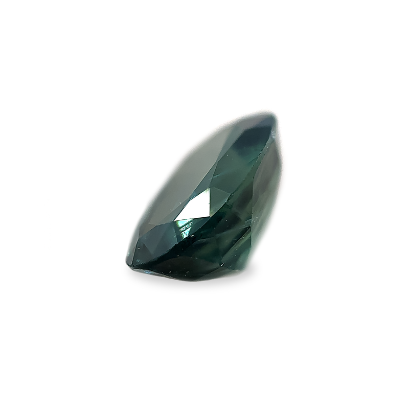 1.07 ct Velvet Green Oval Mixed Cut Mined Sapphire