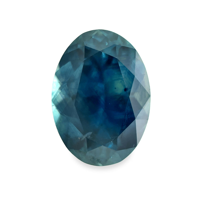 Ethical Jewellery & Engagement Rings Toronto - 1.12 ct Peacock Blue Oval Brilliant Cut AKARA Montana Mined Sapphire - FTJCo Fine Jewellery & Goldsmiths