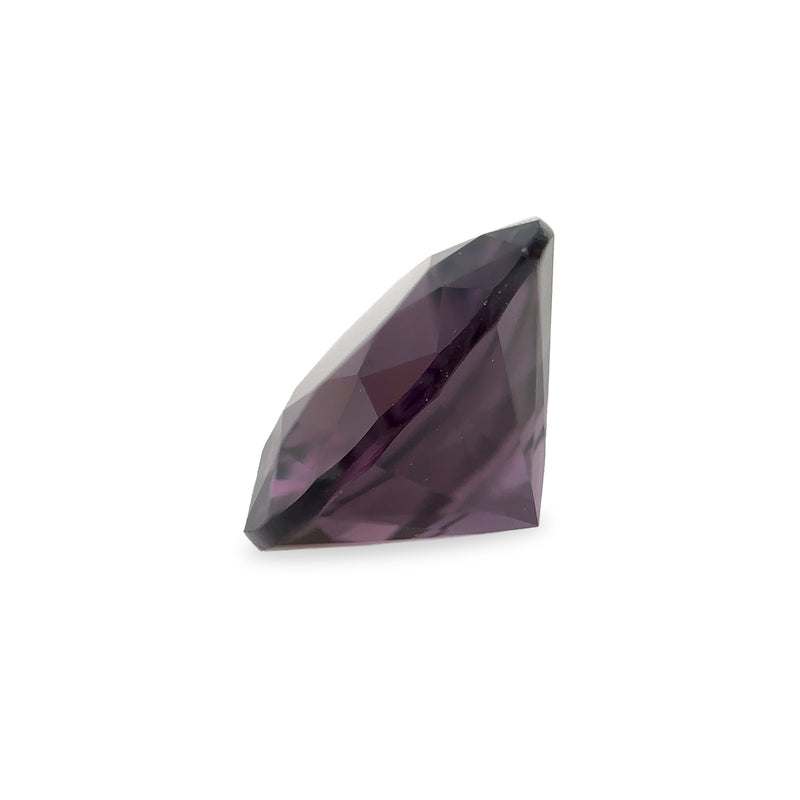 1.13 ct Deep Plum Round Brilliant Cut AKARA Sri Lanka Spinel