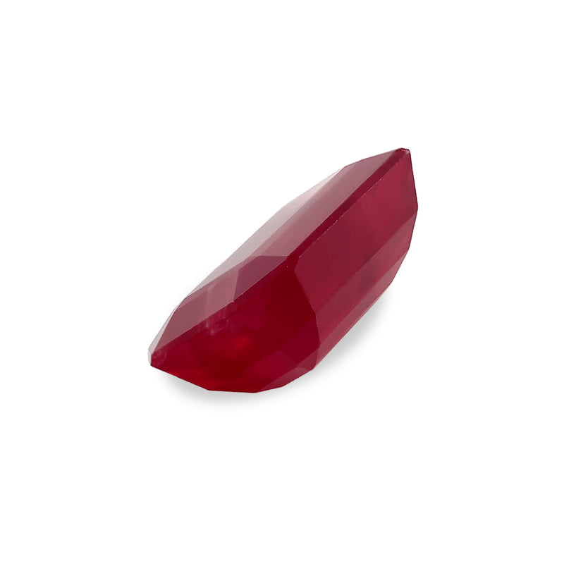 1.22 ct Deep Fuchsia Emerald Step Cut AKARA Modern Vintage Ruby