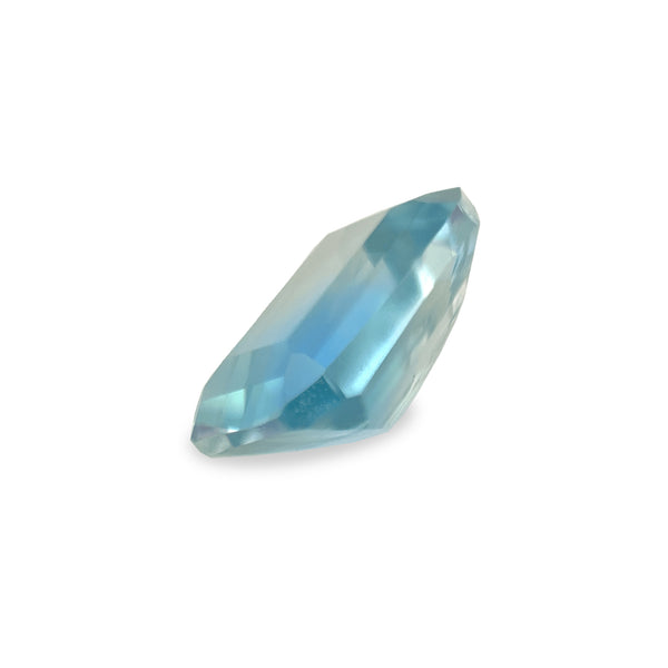 Ethical Jewellery & Engagement Rings Toronto - 1.24 ct Teal Blue Bicolour Emerald Cut Fancy Lab Grown Sapphire - FTJCo Fine Jewellery & Goldsmiths