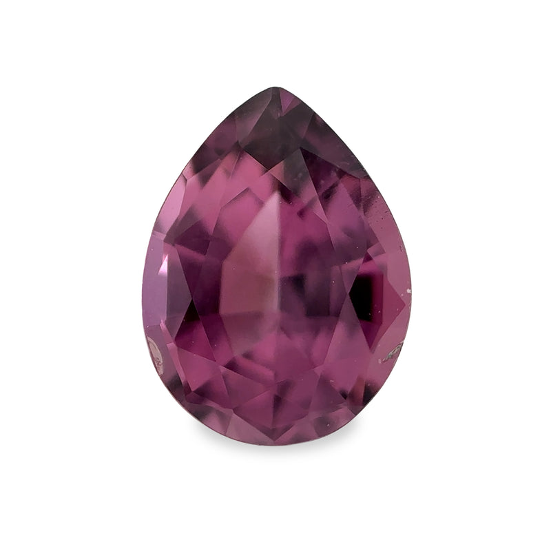 1.26 ct Plum Pink Pear Mixed Cut AKARA Sri Lanka Spinel