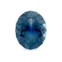 1.29 ct Indigo Blue Oval Modified Brilliant AKARA Montana Sapphire