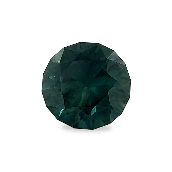 Ethical Jewellery & Engagement Rings Toronto - 1.31 ct Deep Ocean Green Round (Hexadecagon) Brilliant AKARA Nigerian Sapphire - FTJCo Fine Jewellery & Goldsmiths
