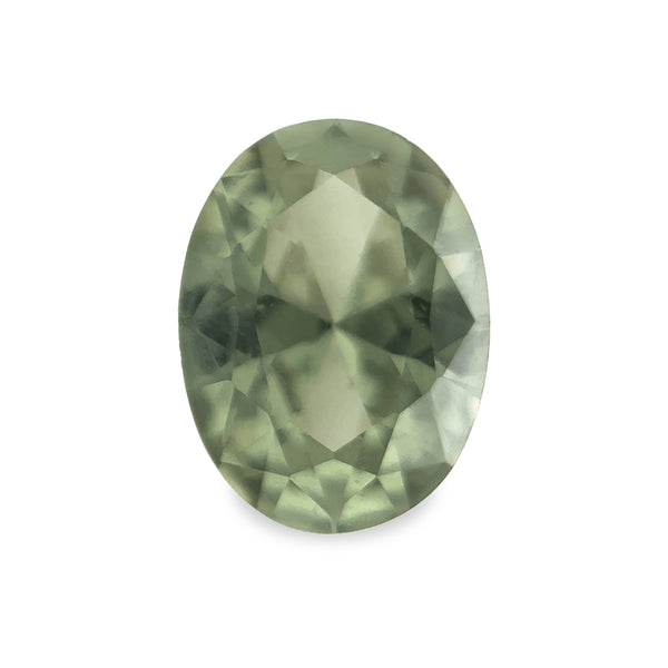Ethical Jewellery & Engagement Rings Toronto - 1.32 ct Mossy Green Oval Mixed Cut Fancy Lab Grown Sapphire - FTJCo Fine Jewellery & Goldsmiths