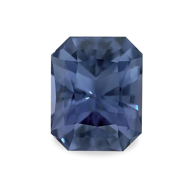 1.34 ct Midnight Violet Cut Corner Rectangular Modified Brilliant Cut AKARA Sri Lanka Spinel