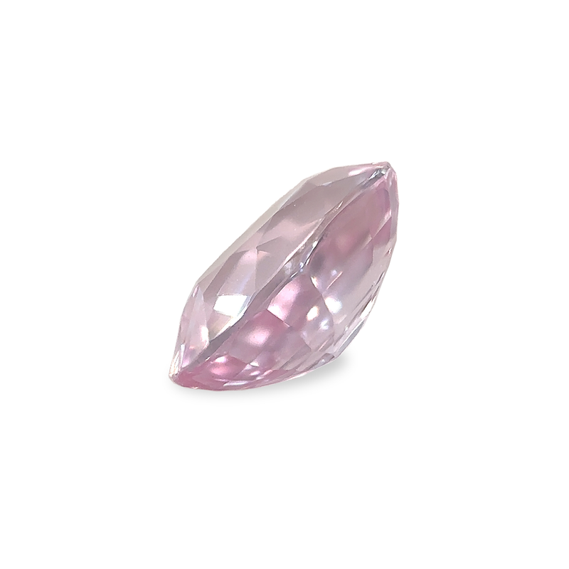 1.36 ct Cherry Blossom Pink Oval Mixed-Cut Mined Sapphire