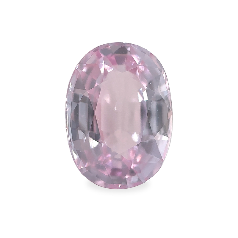 1.36 ct Cherry Blossom Pink Oval Mixed-Cut Mined Sapphire