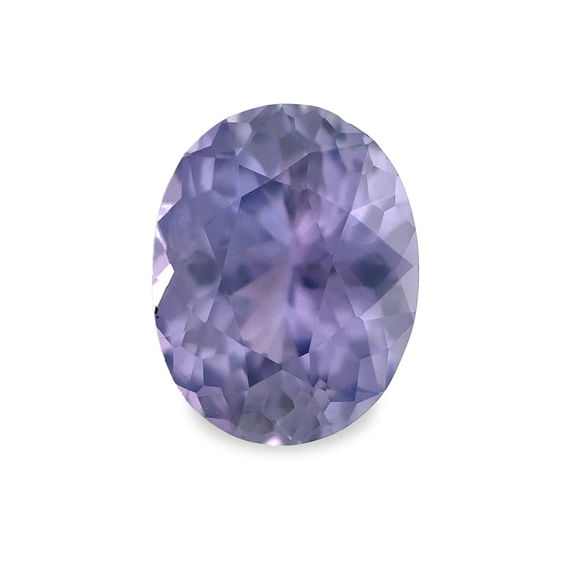 1.36 ct Wisteria Purple Oval Modified Brilliant AKARA Sri Lanka Sapphire