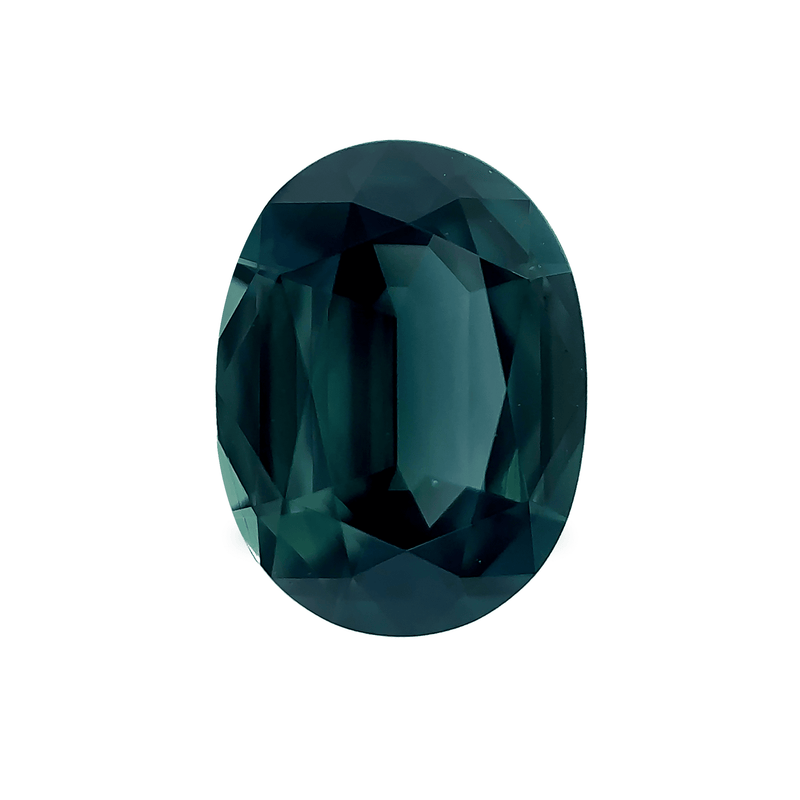 Ethical Jewellery & Engagement Rings Toronto - 1.38 ct Deep Ocean Green Oval Mixed Cut AKARA Australian Sapphire - FTJCo Fine Jewellery & Goldsmiths