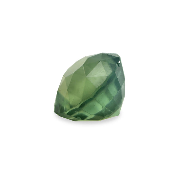 1.39 ct Sunny Forest Green Round Mixed Cut AKARA Sri Lanka Mined Sapphire