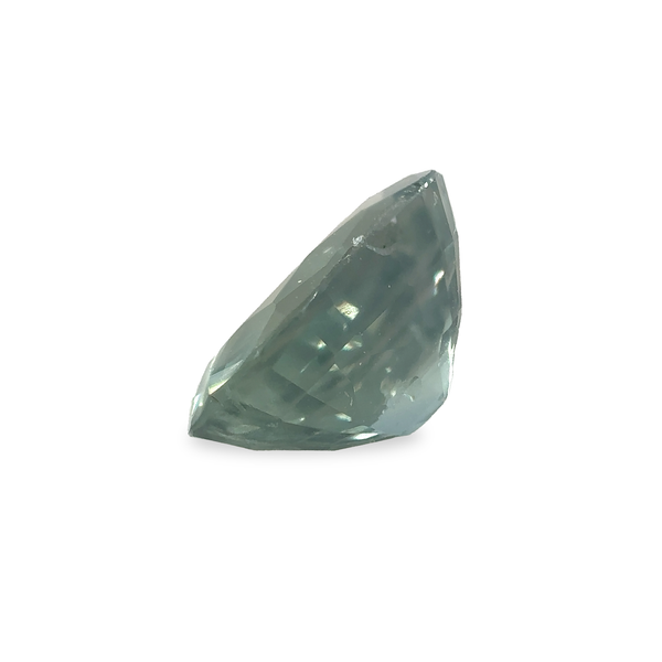 1.42 ct Deep Seafoam Green Oval Mixed Cut Mined Sapphire