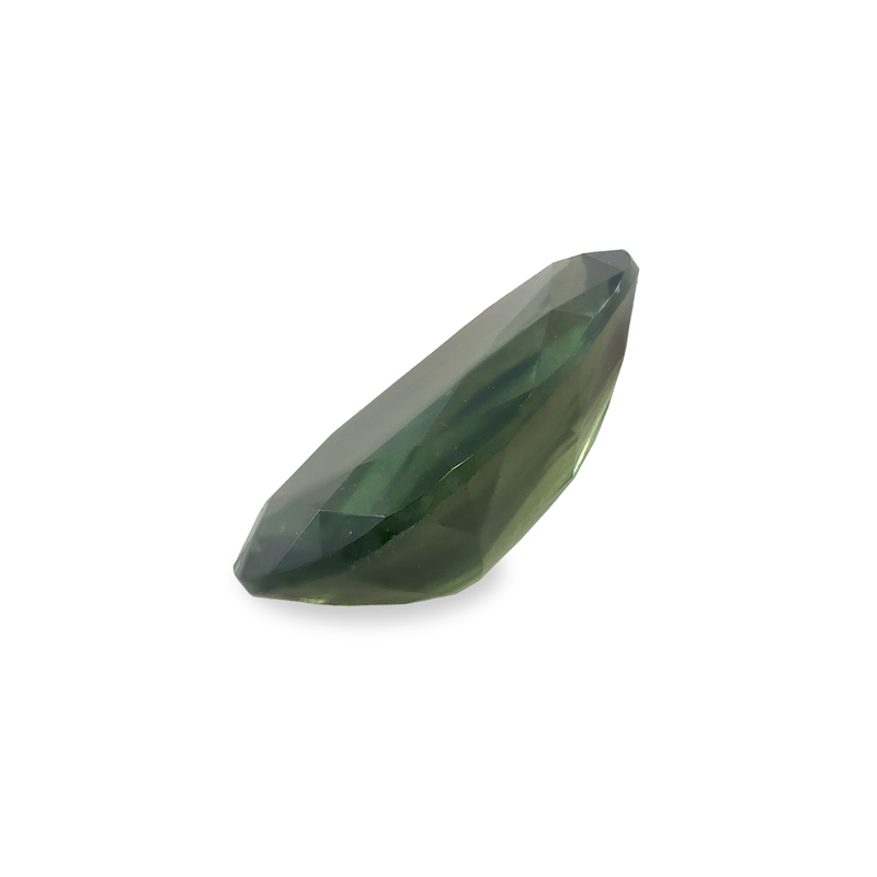 1.46 ct Forest Green Poval Mined Sapphire