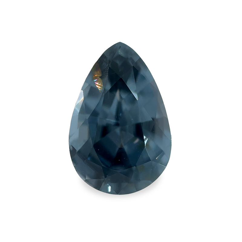 1.49 ct Stormy Blue Pear Mixed Cut Sri Lankan Spinel