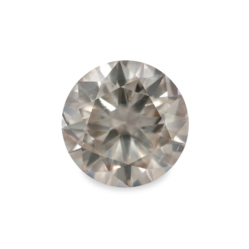 1.50 ct Smokey Beige Round Brilliant Fancy Lab Grown Diamond