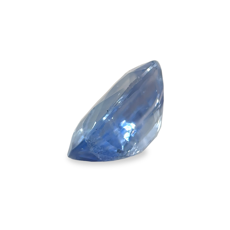 1.53 ct Dark Periwinkle Blue Oval Mixed-Cut Mined Sapphire