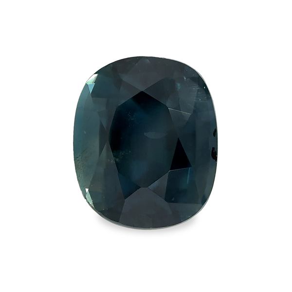 1.55 ct Deep Ocean Blue Cushion Mixed Cut AKARA Sri Lanka Sapphire