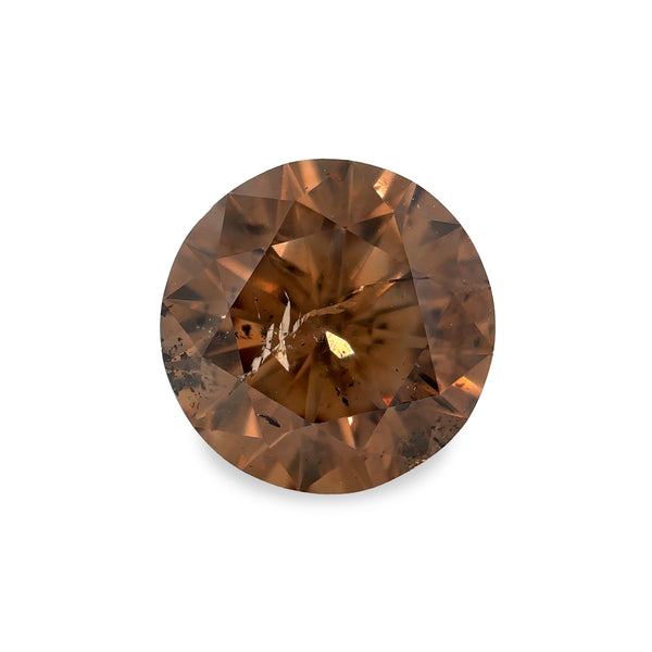 1.62 ct Terracotta Round Brilliant Fancy Natural Diamond