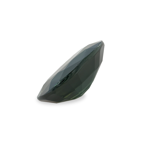 1.71 ct Deep Velvet Green Oval Mixed Cut Mined Sapphire