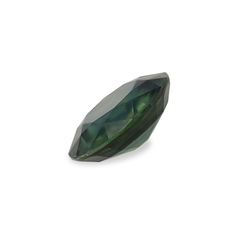 1.75 ct Deep Ocean Green Round Mixed Cut Mined Sapphire