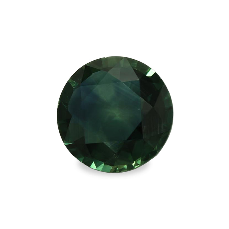 1.75 ct Deep Ocean Green Round Mixed Cut Mined Sapphire