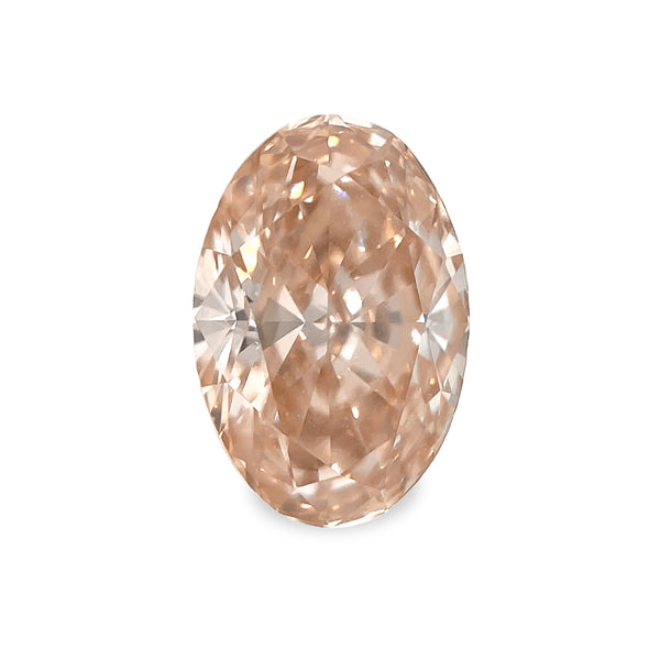 Ethical Jewellery & Engagement Rings Toronto - 1.86 ct Peach Sunrise Oval Modified Brilliant Fancy Lab Grown Diamond - FTJCo Fine Jewellery & Goldsmiths