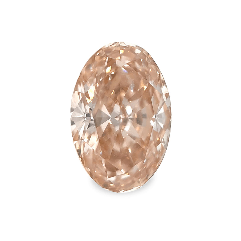Ethical Jewellery & Engagement Rings Toronto - 1.86 ct Peach Sunrise Oval Modified Brilliant Fancy Lab Grown Diamond - FTJCo Fine Jewellery & Goldsmiths