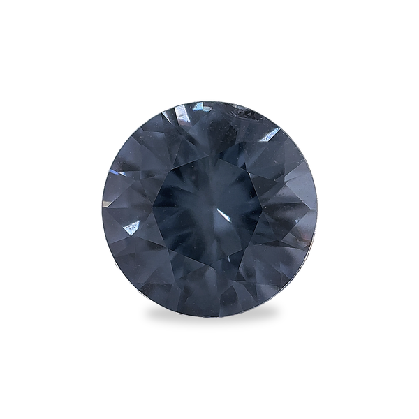 1.90 ct Obsidian Violet Round Brilliant AKARA Sri Lanka Spinel